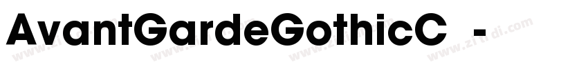 AvantGardeGothicC 中字体转换